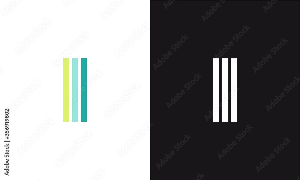 letter I vector line concept design minimalist logo letter I vector line concept design minimalist logo