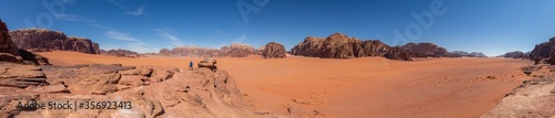 Panorama of Wadi Rum Dessert, Jordan