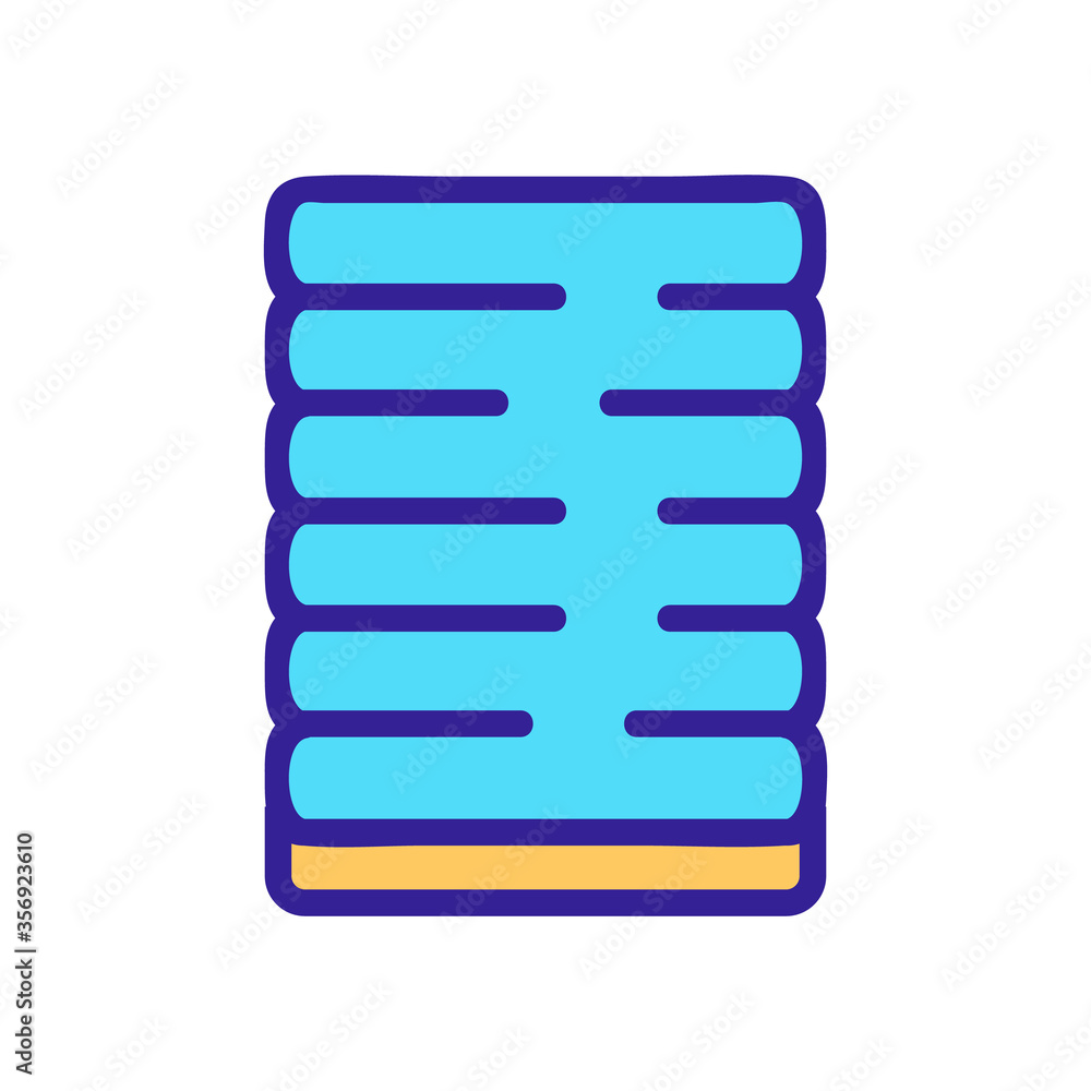 yoga mat for exercise icon vector. yoga mat for exercise sign. isolated color symbol illustration yoga mat for exercise icon vector. yoga mat for exercise sign. isolated color symbol illustration