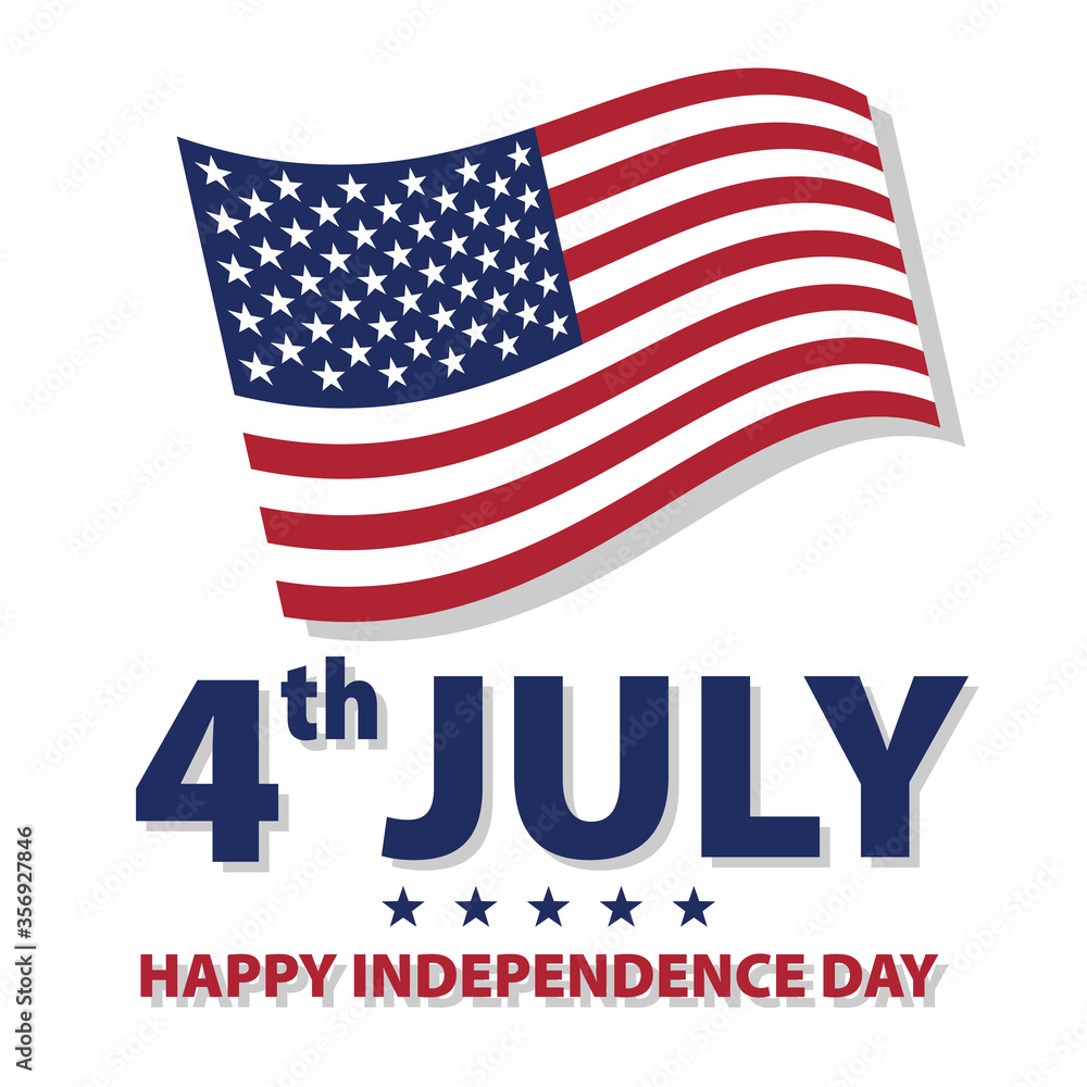 4th of July. Independence Day of the USA. Poster, banner, card. Vector illustration 4th of July. Independence Day of the USA. Poster, banner, card. Vector illustration