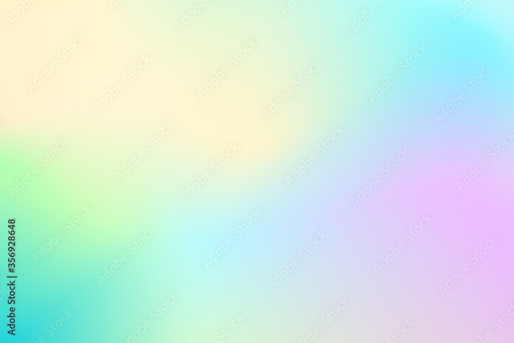 Sweet color vector gradient background. Pastel gradient mesh. Soft multicolored backdrop for web design.