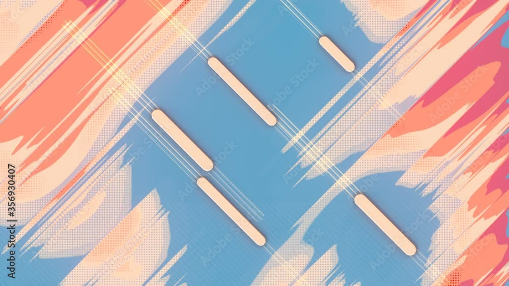 custom made wallpaper toronto digitalLine art cover with a pattern moving colored lines. 3d rendering loop animation