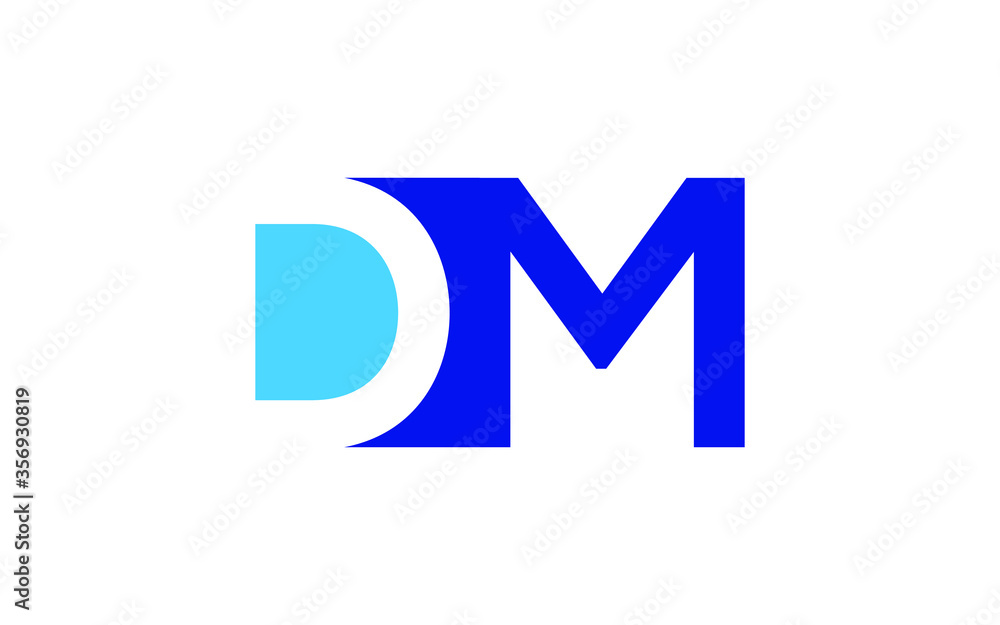 DM or MD Letter Initial Logo Design, Vector Template DM or MD Letter Initial Logo Design, Vector Template