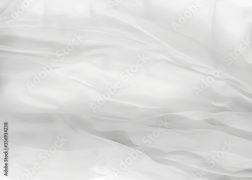 white silk background 3d rendering