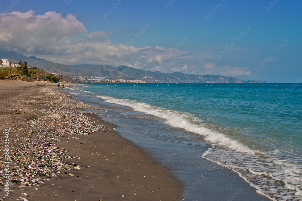 Playa de el Penoncillo Torrox Costa Andalusia Costa del Sol Spain