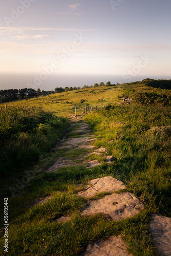 Wallpaper Mural Look at Jaizkibel mountain next to the basque coast between Hondarribia and Pasaia at the Basque Country. Torontodigital.ca