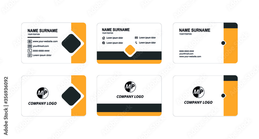 Fototapeta premium Simple vector business card design