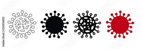 Coronavirus. Icons set. COVID-2019. Outbreak coronavirus. Pandemic, medical, healthcare, Corona virus 2019-nCoV. Vector illustration.