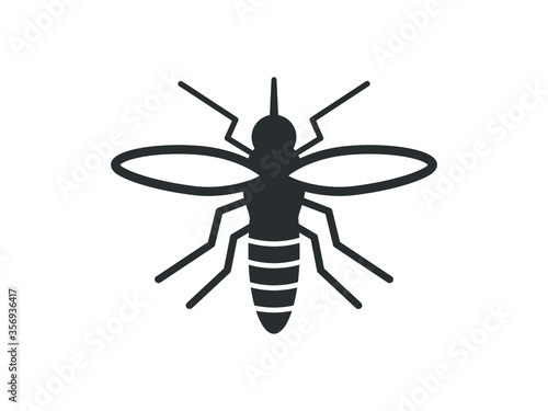 Mosquito  icon.  Mosquito  insect vector illustration. 