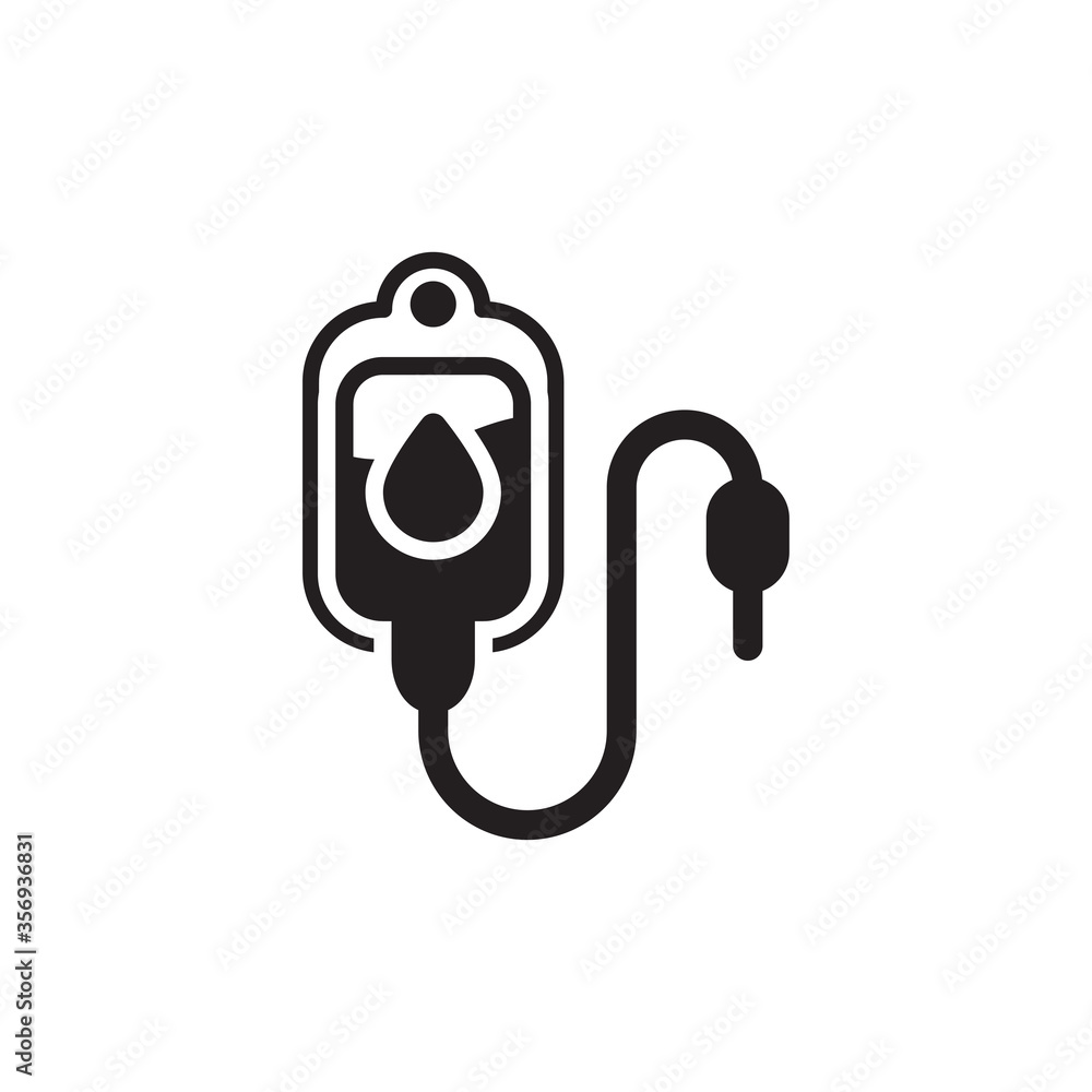 blood bag icon logo illustration related to medical devices blood bag icon logo illustration related to medical devices