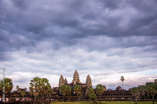 Sunset in Angkor Wat  Cambodia