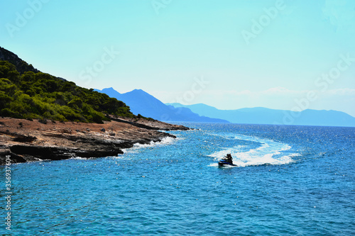 Jet ski in the sea