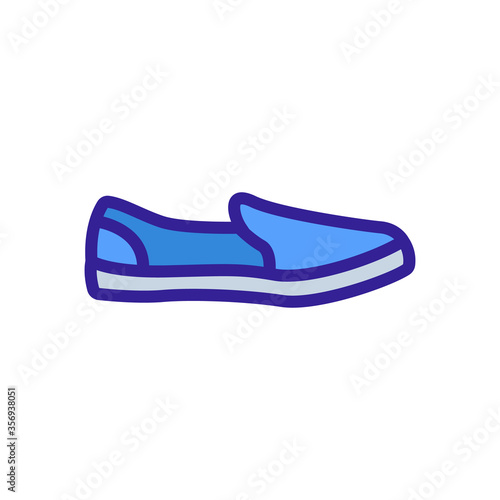 espodrilles shoe icon vector. espodrilles shoe sign. isolated color symbol illustration