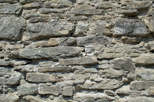 Ancient stone wall in ruins in Slovakia 6
