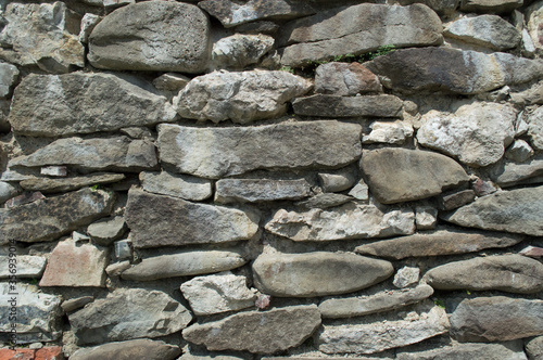 Ancient stone wall in ruins in Slovakia 5