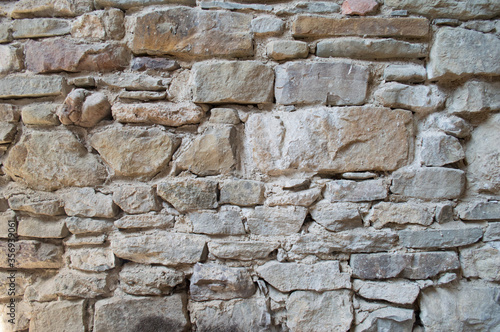 Ancient stone wall in ruins in Slovakia 4