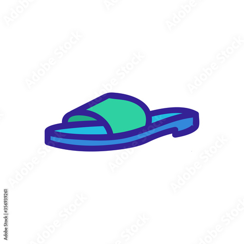 clog shoe icon vector. clog shoe sign. isolated color symbol illustration