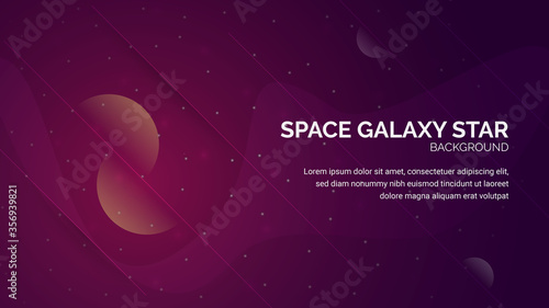 space galaxy star background banner