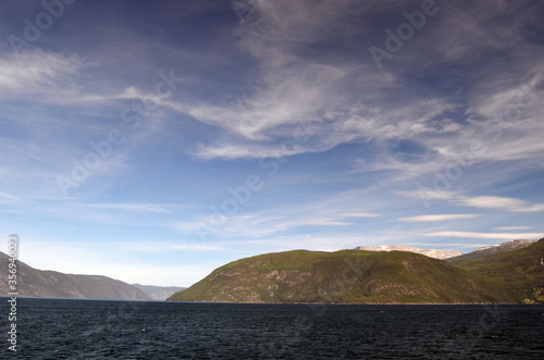 Sognefjord, Norway, Scandinavia. View from the board of Flam - Bergen ferry. © Sergey Kamshylin