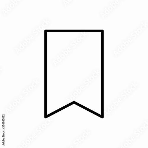 Outline bookmark icon.Bookmark vector illustration. Symbol for web and mobile