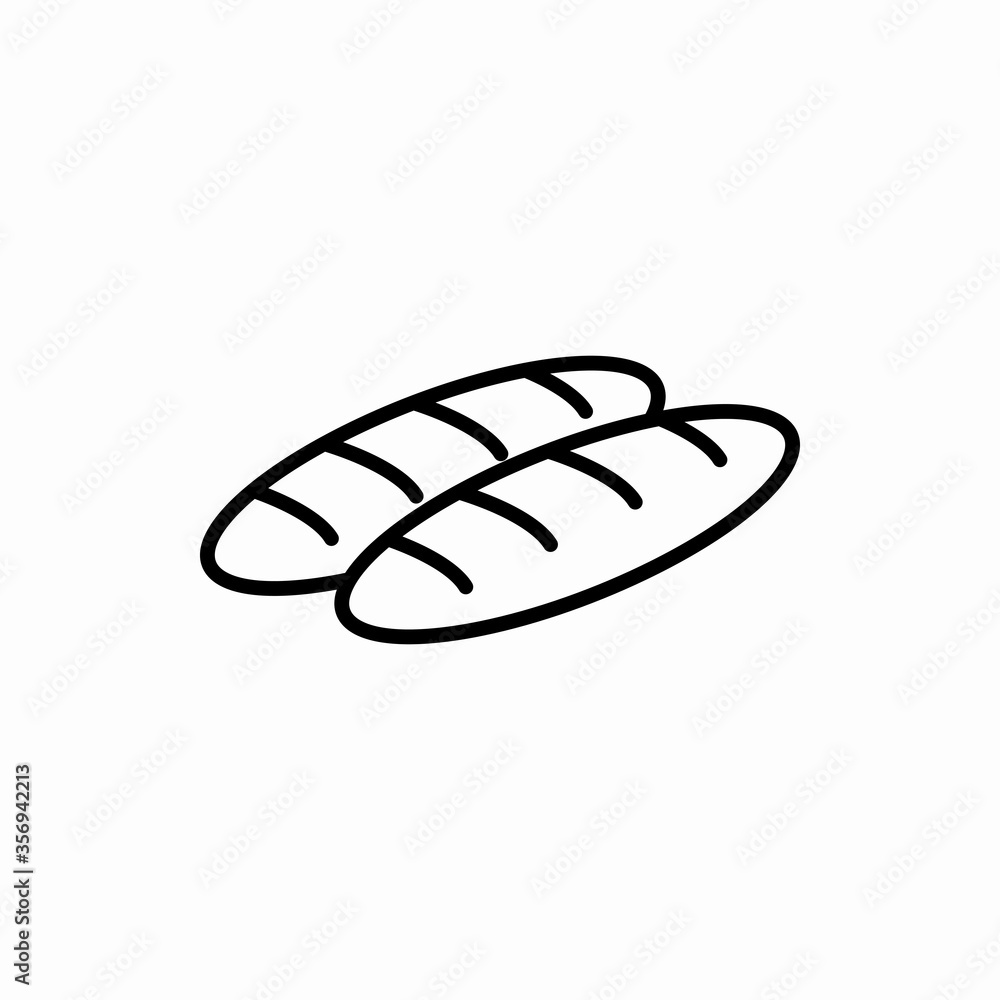 Outline bread icon.Bread vector illustration. Symbol for web and mobile Outline bread icon.Bread vector illustration. Symbol for web and mobile