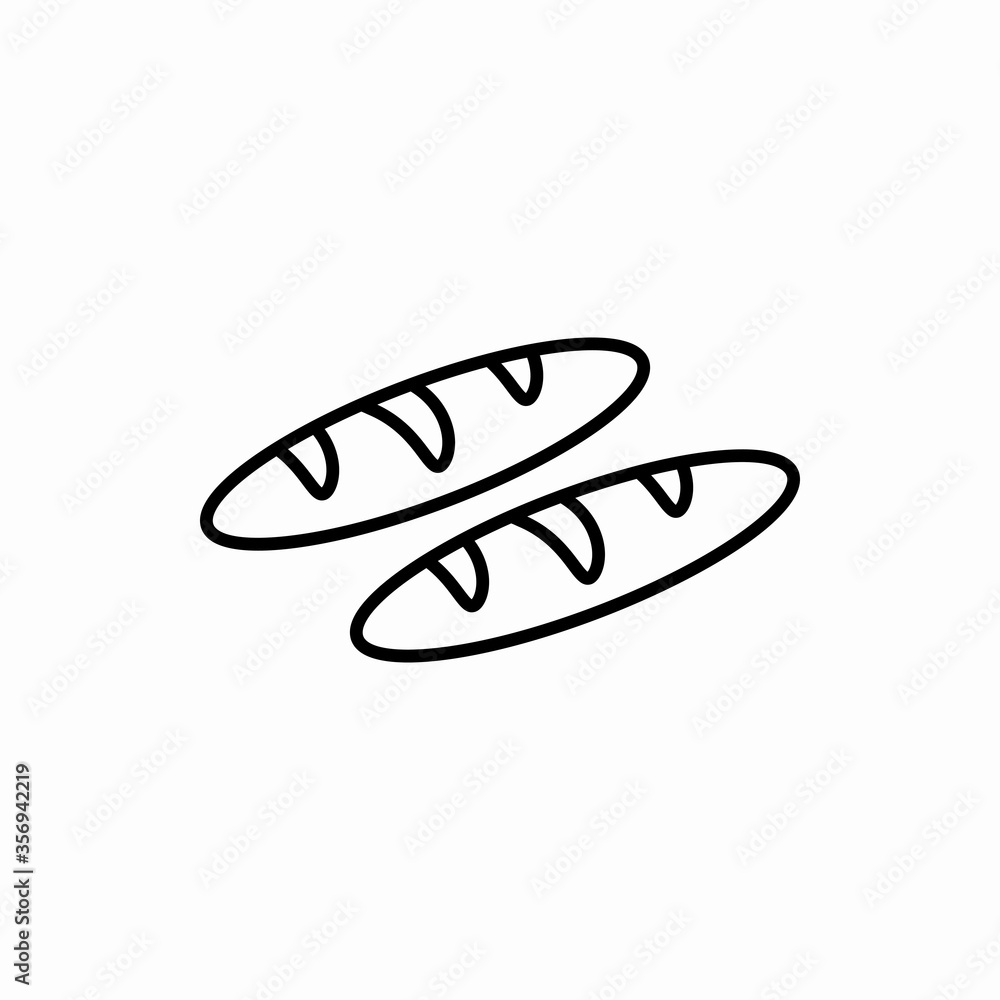 Outline bread icon.Bread vector illustration. Symbol for web and mobile Outline bread icon.Bread vector illustration. Symbol for web and mobile