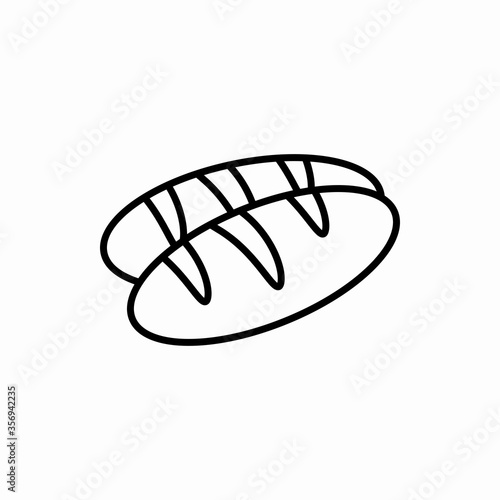 Outline bread icon.Bread vector illustration. Symbol for web and mobile