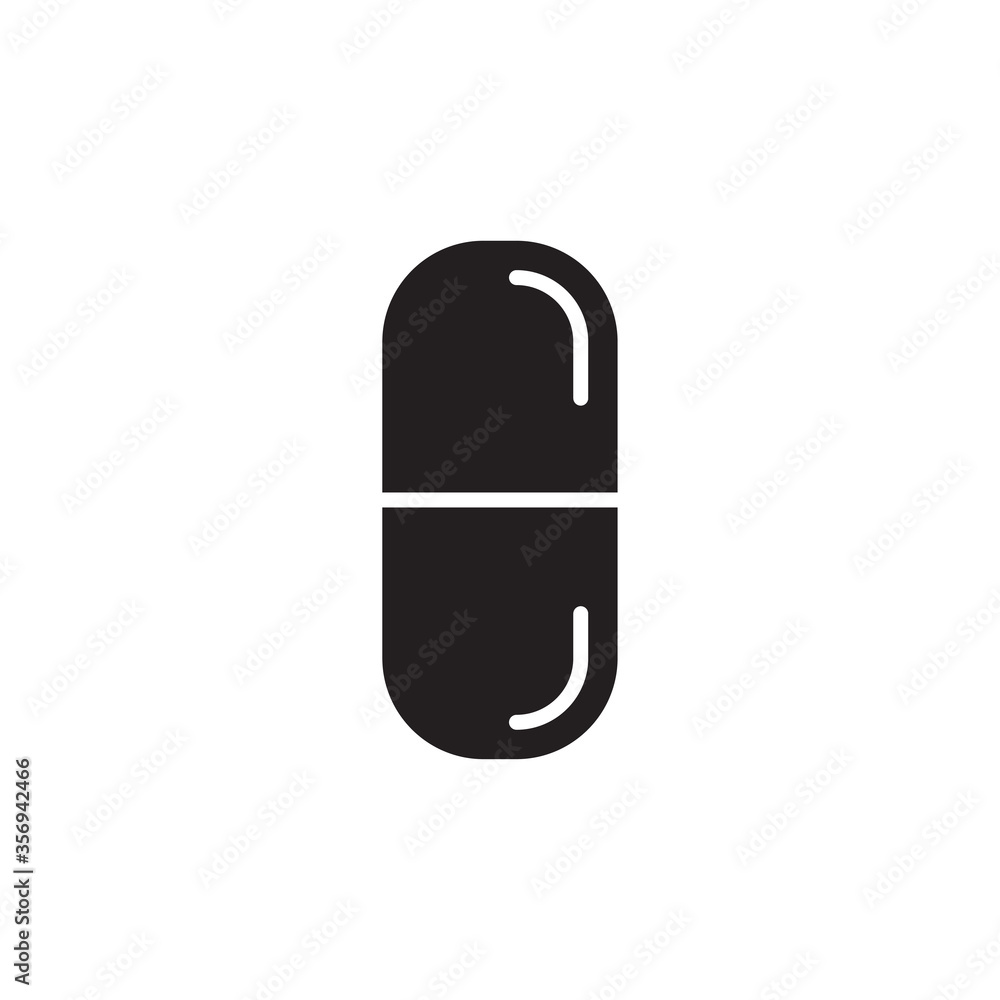 capsule icon logo illustration template capsule icon logo illustration template