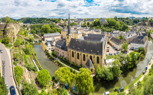Panoramic cityscape of Luxembourg