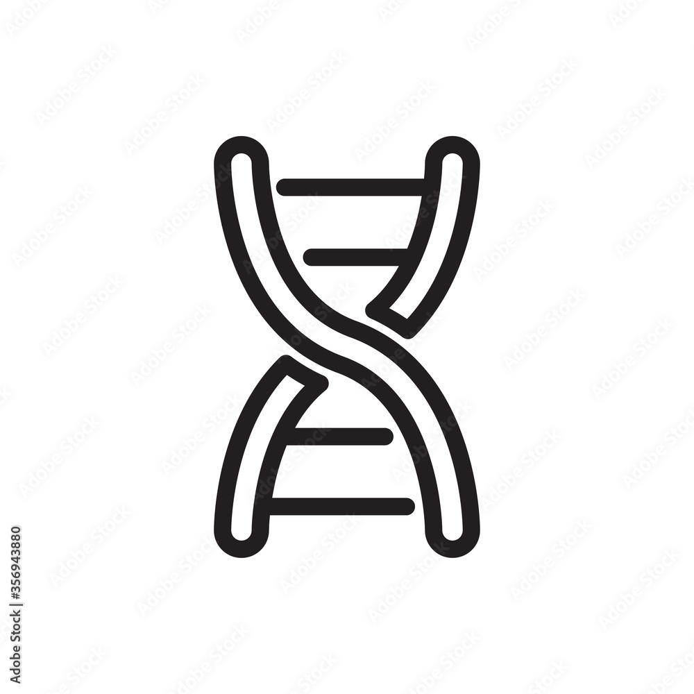 dna icon logo illustration template dna icon logo illustration template