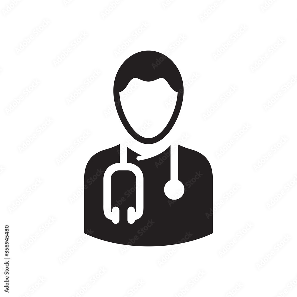 doctor icon logo illustration template doctor icon logo illustration template
