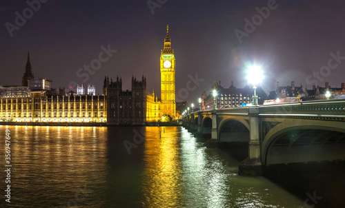 Big Ben, Parliament, Westminster bridge in London