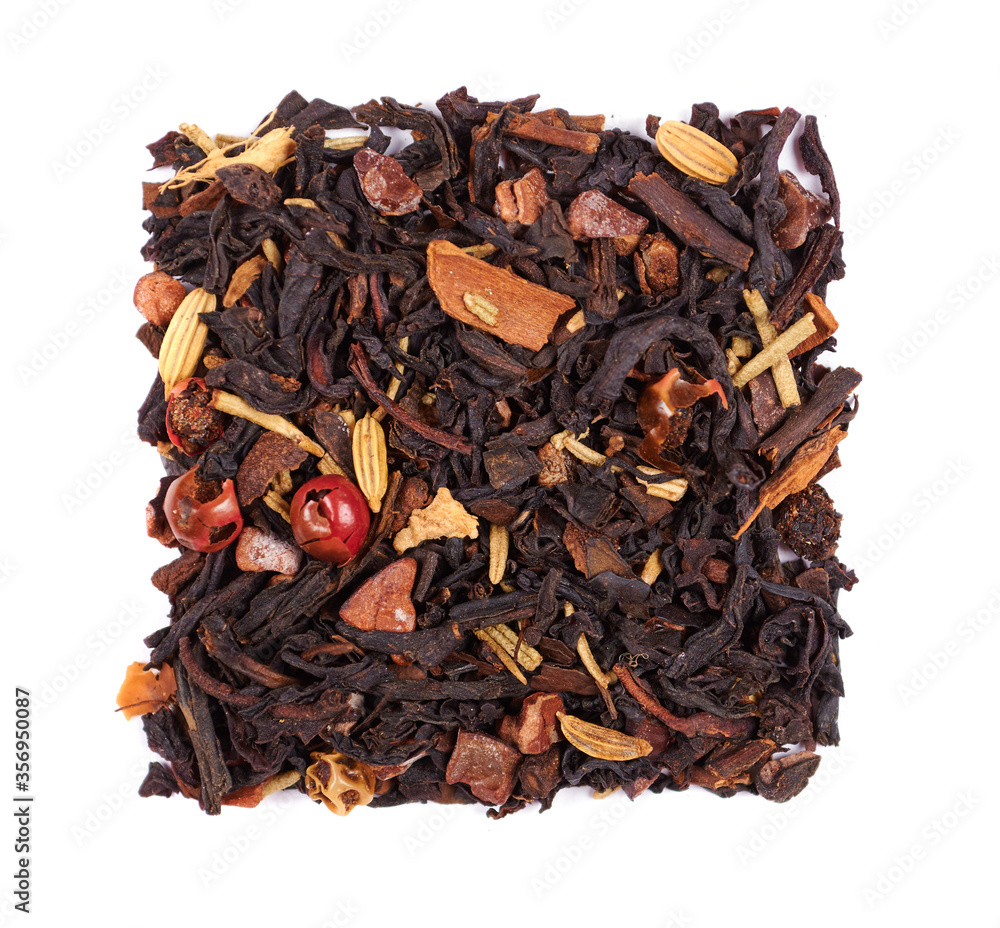 Obraz premium Fruit tea macro photo, herb drink.