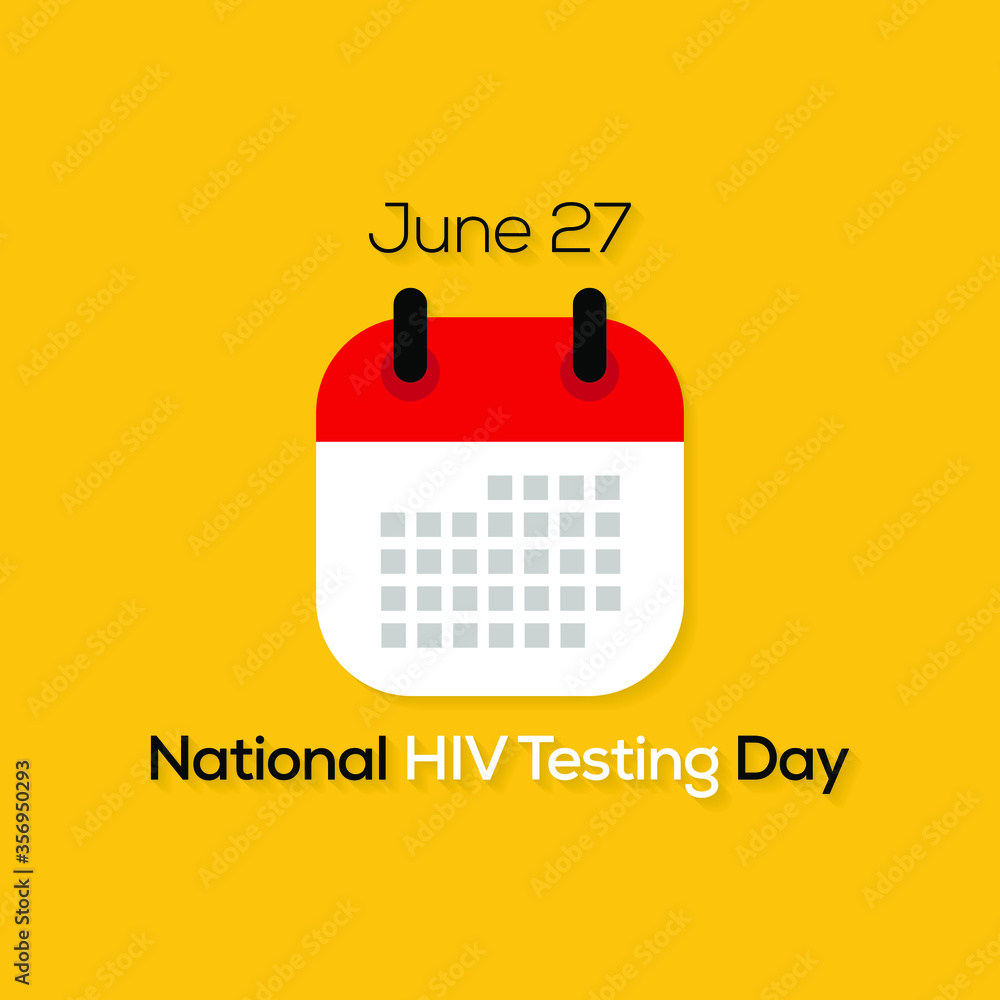 Vector illustration on the theme of National HIV Testing day, Is a day to encourage people to get tested for HIV, know their status, and get linked to care and treatment.
