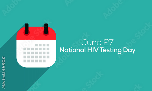 Vector illustration on the theme of National HIV Testing day, Is a day to encourage people to get tested for HIV, know their status, and get linked to care and treatment.