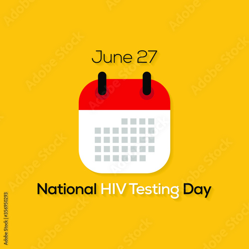 Vector illustration on the theme of National HIV Testing day, Is a day to encourage people to get tested for HIV, know their status, and get linked to care and treatment.