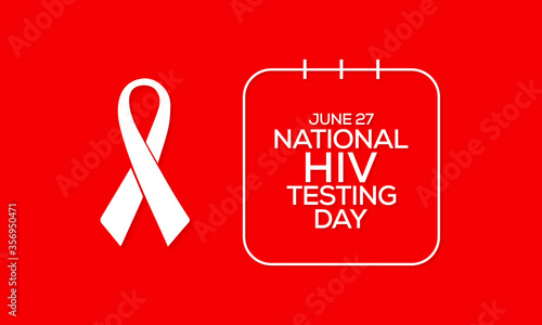 Vector illustration on the theme of National HIV Testing day, Is a day to encourage people to get tested for HIV, know their status, and get linked to care and treatment.