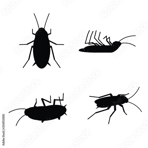 vector set of cockroach