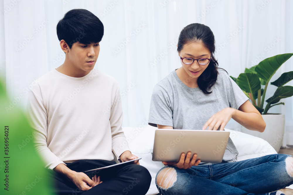 man woman friends using computer tablet. startup teamwork team working together man woman friends using computer tablet. startup teamwork team working together