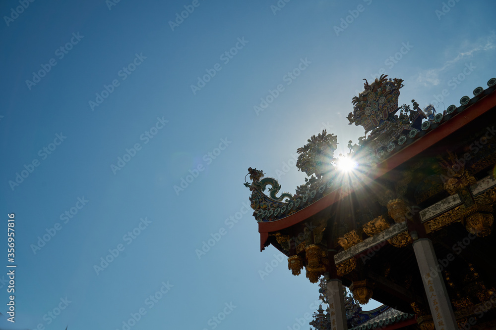 Fototapeta premium Architecture design of Khoo Kong Si Temple