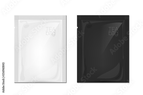 Black And White Bag For Tea Or Other Food