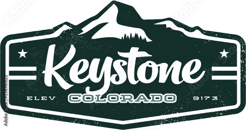 Keystone Colorado Mountain Town Sign
