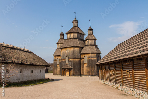 View of the wooden church in the National Reserve 