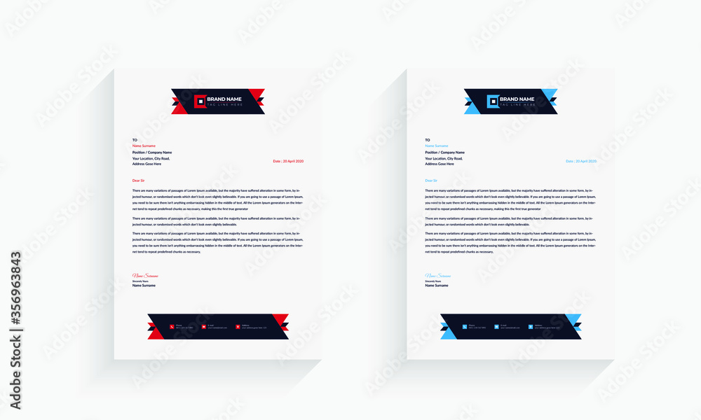 Creative and Clean letterhead Template design,Business style letter head templates Creative and Clean letterhead Template design,Business style letter head templates