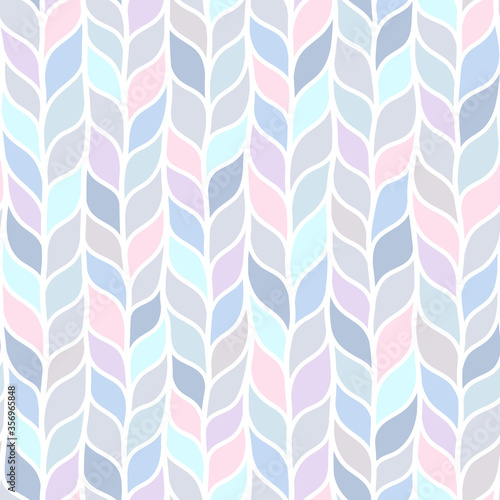 Seamless pattern with interweaving of braids.
