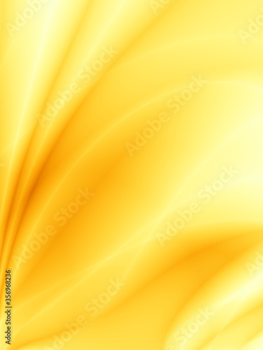 Yellow feather wavy card abstract background