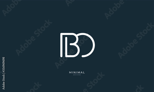 Photos Alphabet letter icon logo BO
