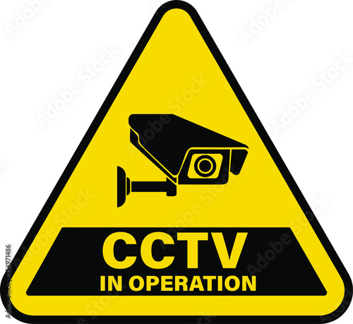 CCTV camera in operation sign