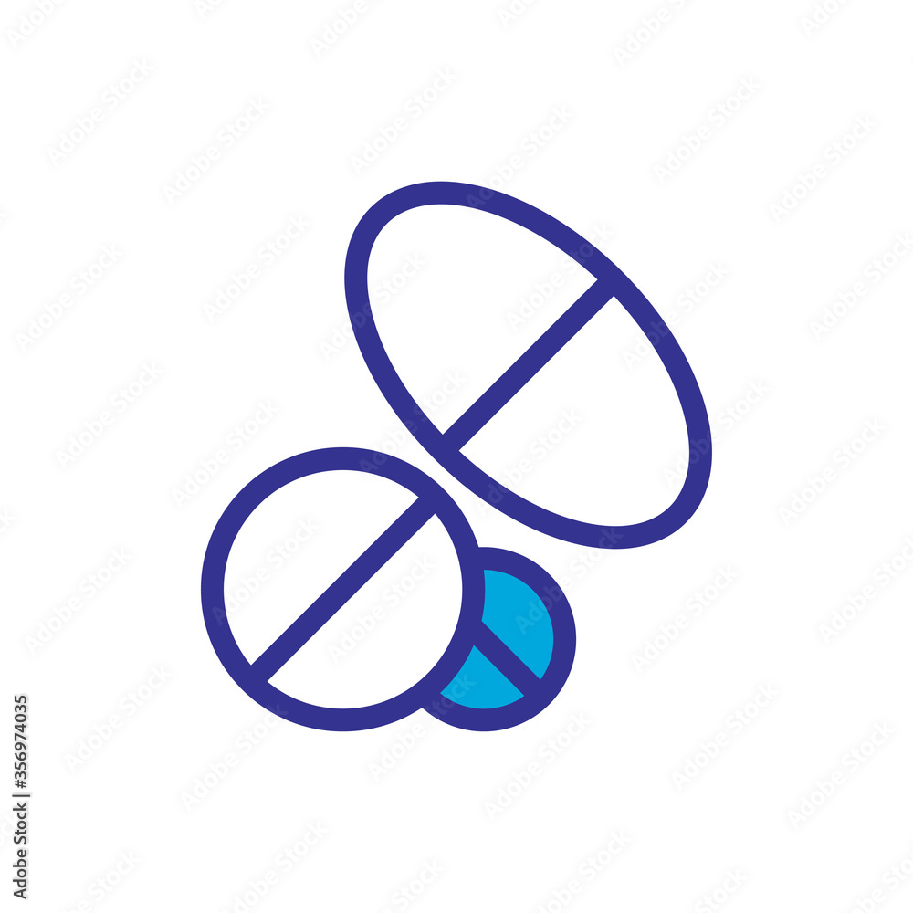 pill icon logo illustration template pill icon logo illustration template