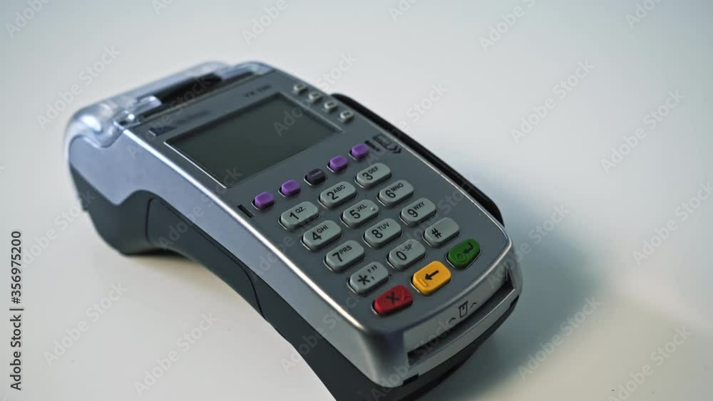 Man using smart phone to pay bill from cafe.contactless payment concept Man using smart phone to pay bill from cafe.contactless payment concept